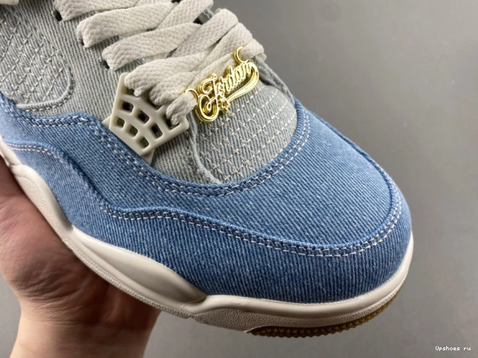  Air Denim  4 "Worn IB6716-100 Blue”  Jordan 0308